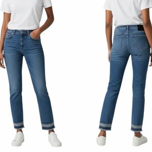 Raffaello Rossi Hailey Ethno Straight Jeans | Fringe & Embroidery EU 38 (US 7/8)